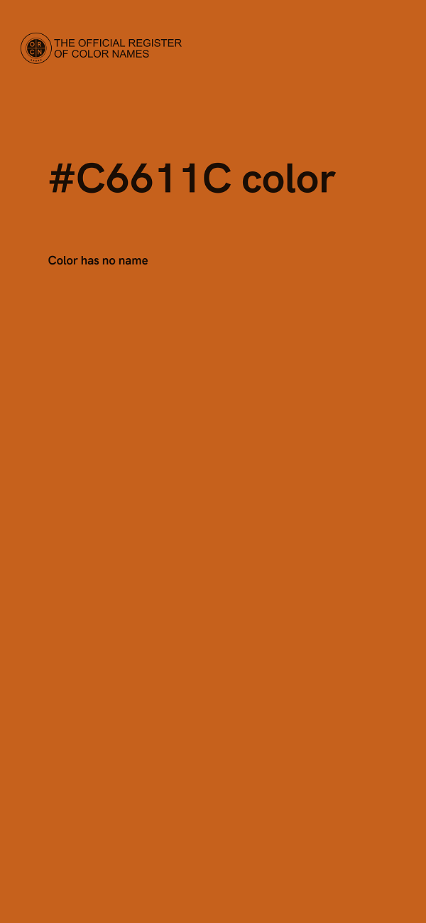 #C6611C color image
