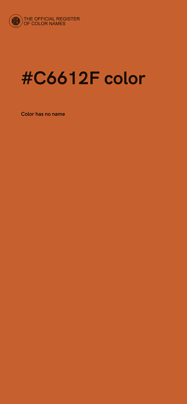 #C6612F color image