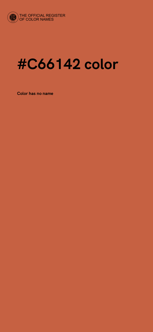 #C66142 color image