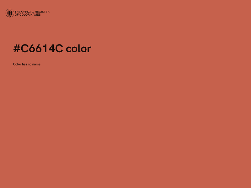#C6614C color image