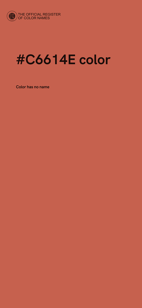 #C6614E color image