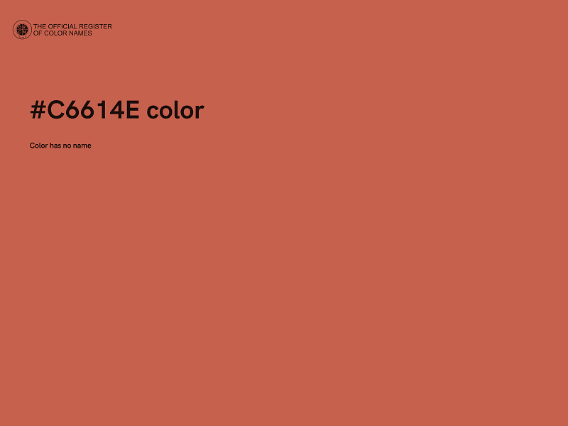 #C6614E color image
