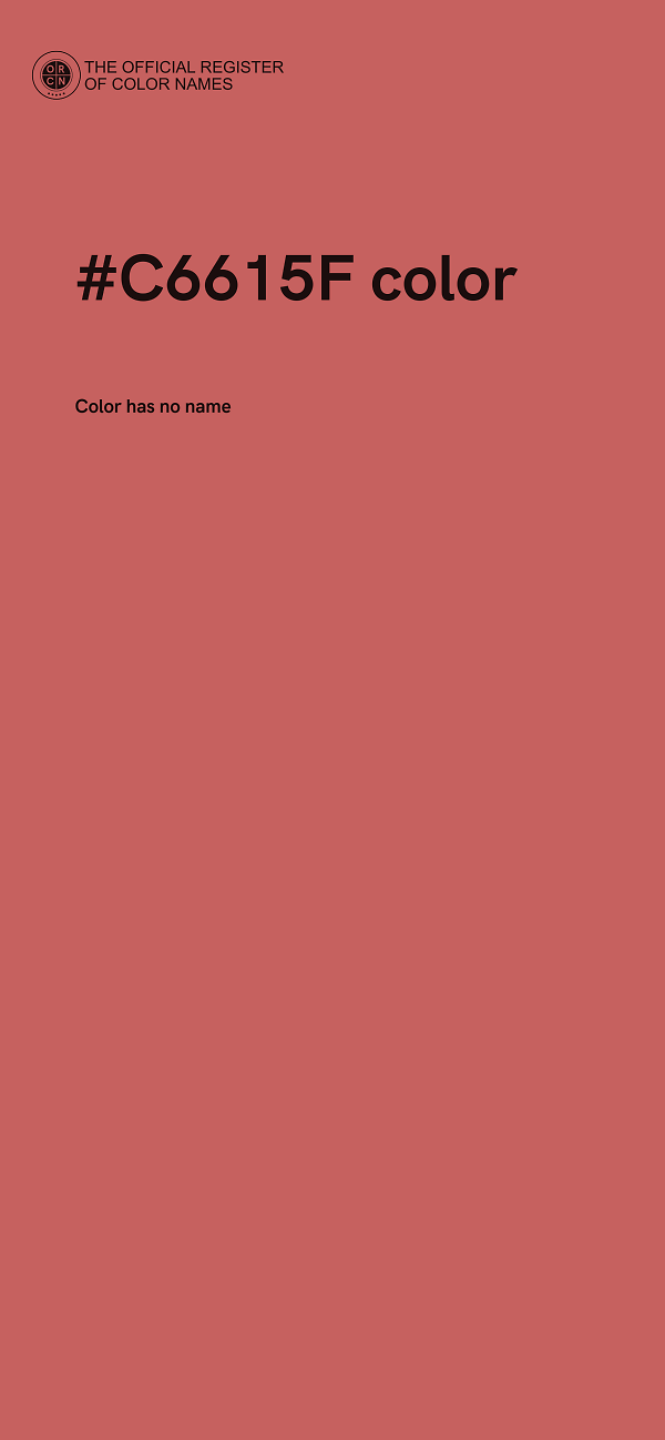 #C6615F color image