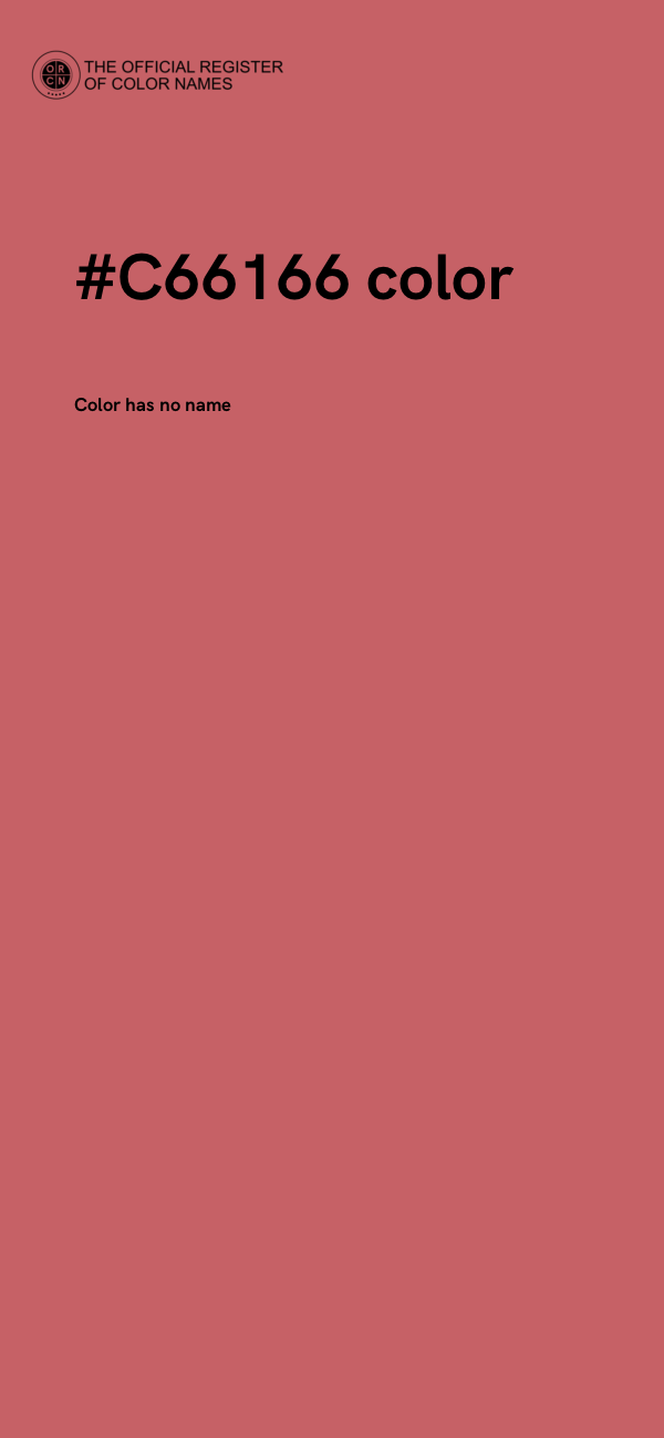 #C66166 color image