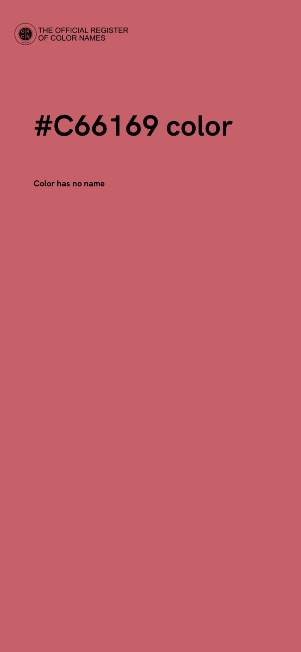 #C66169 color image