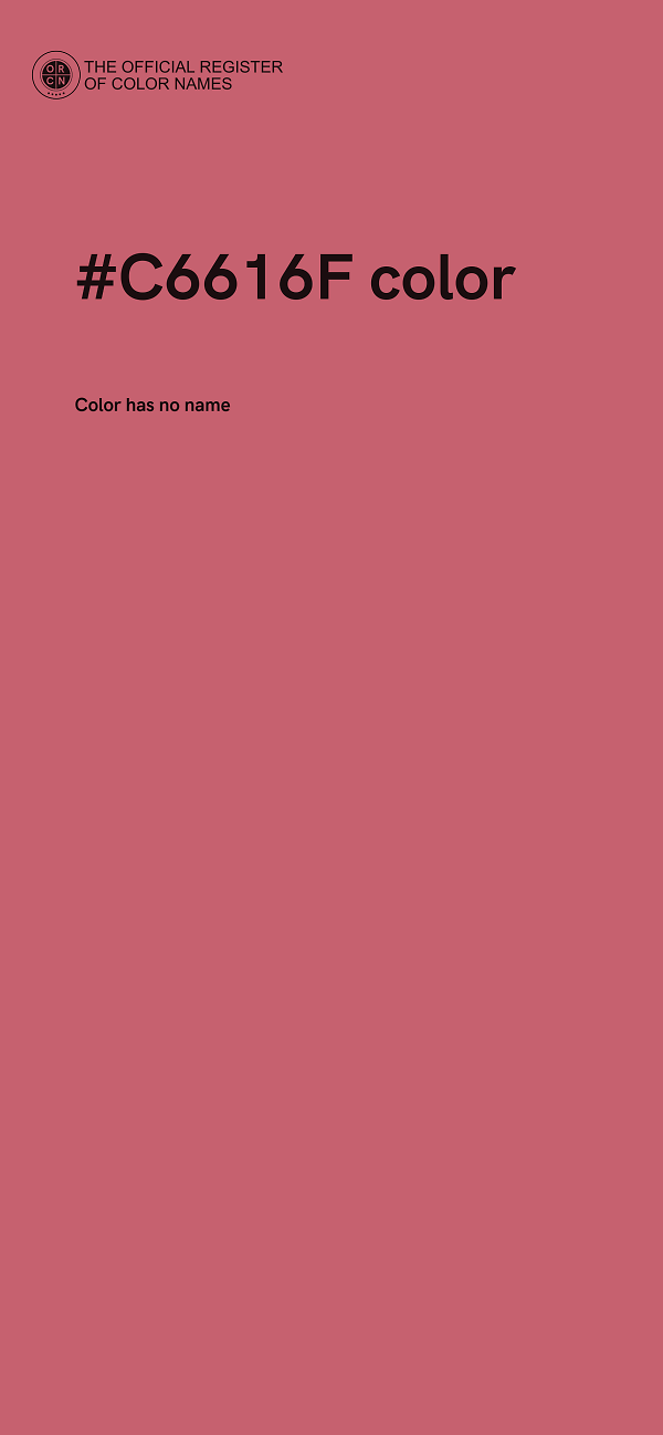 #C6616F color image
