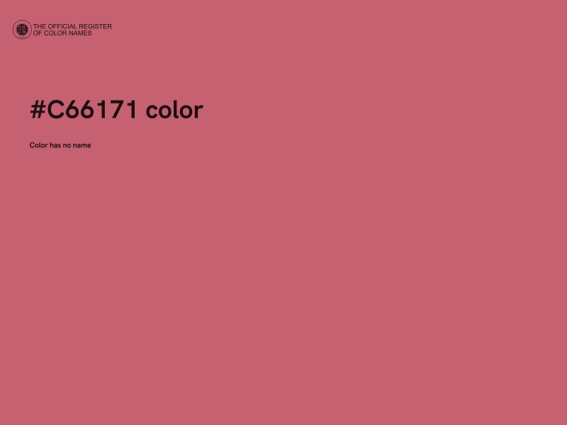 #C66171 color image