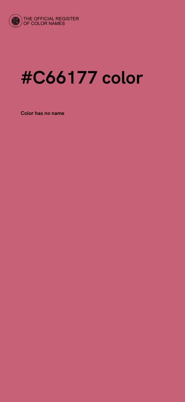 #C66177 color image