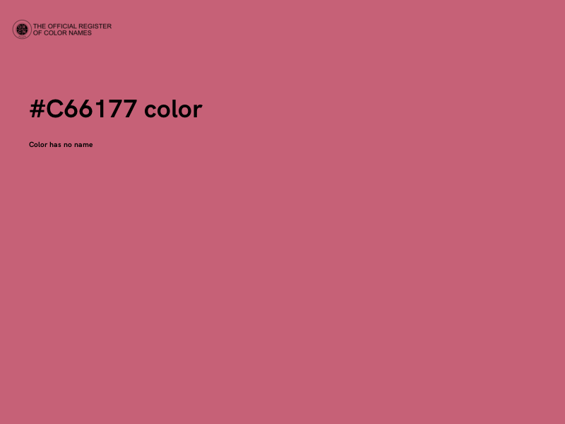#C66177 color image