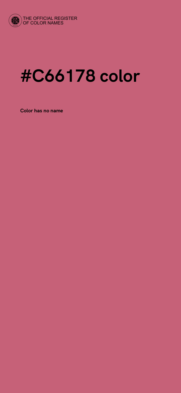 #C66178 color image