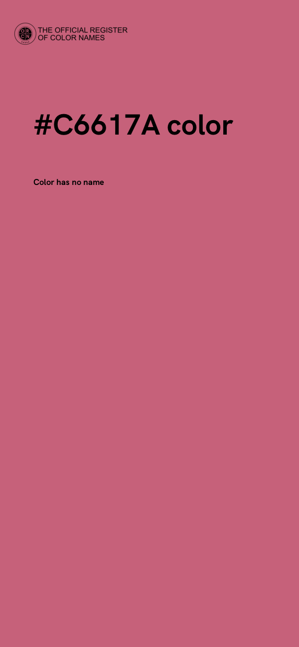 #C6617A color image