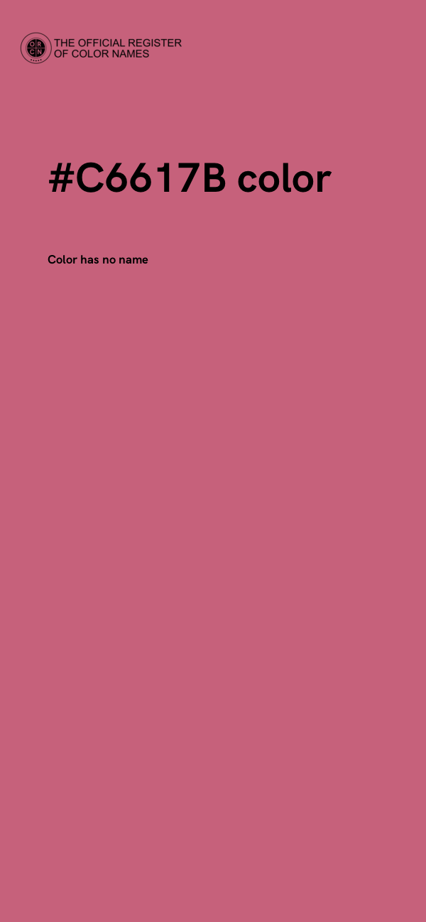 #C6617B color image