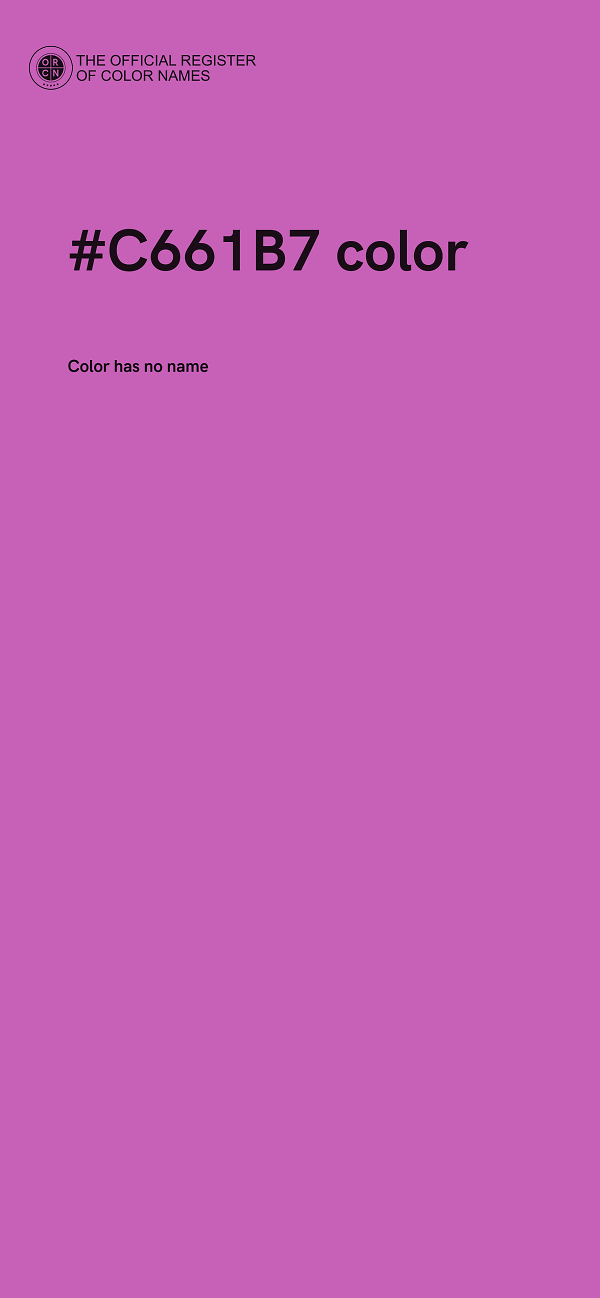 #C661B7 color image