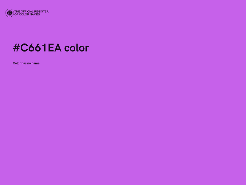 #C661EA color image