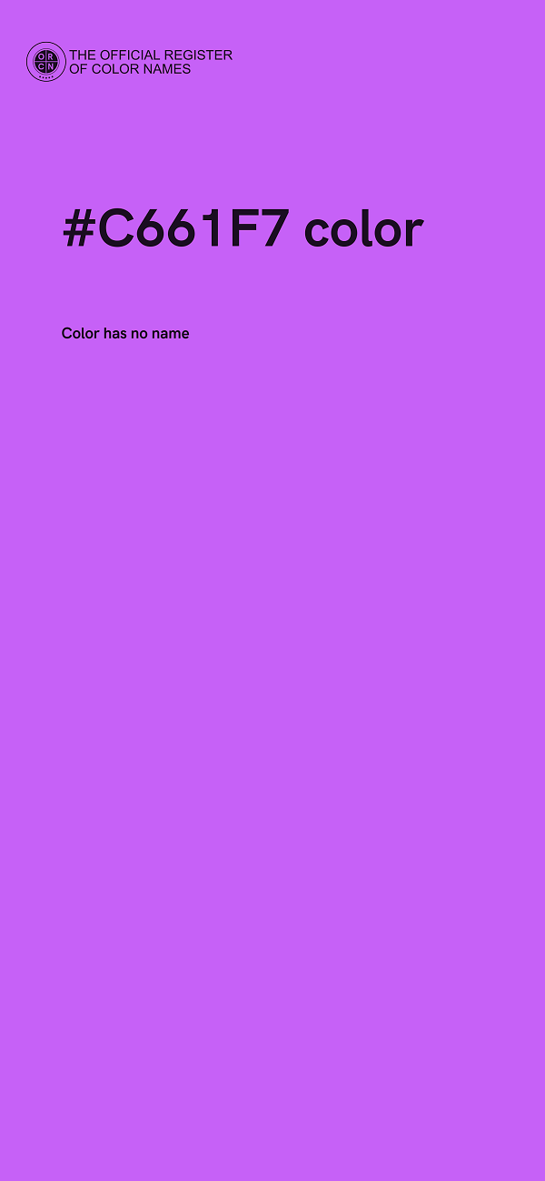 #C661F7 color image