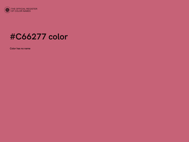 #C66277 color image