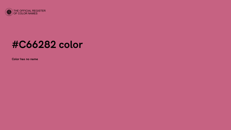 #C66282 color image