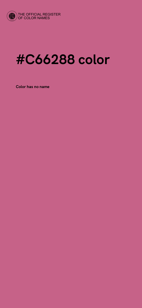 #C66288 color image