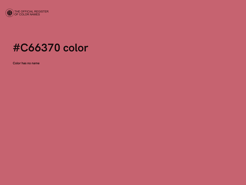 #C66370 color image