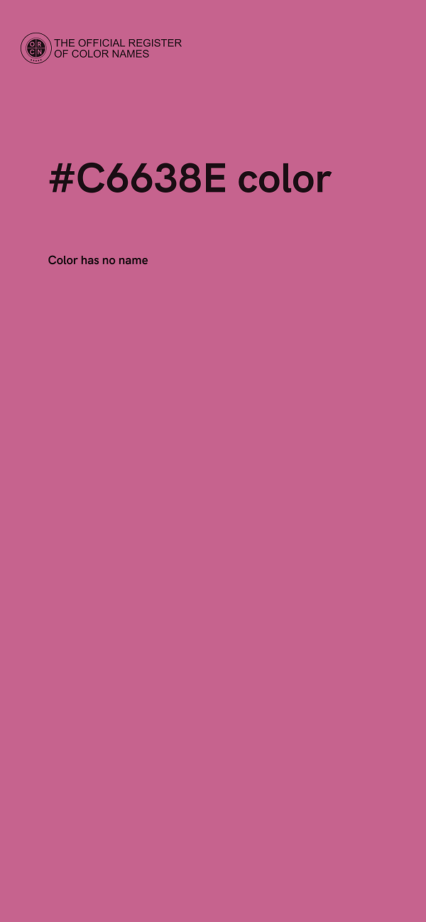 #C6638E color image