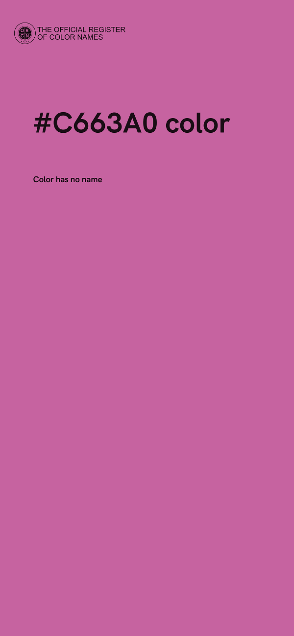#C663A0 color image