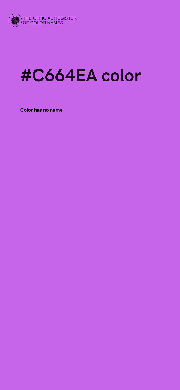 #C664EA color image