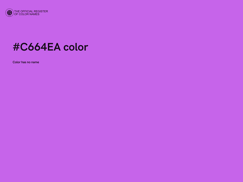 #C664EA color image