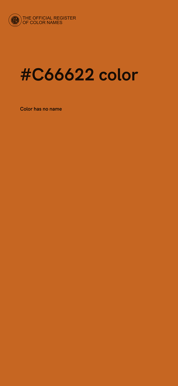 #C66622 color image