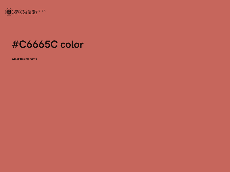 #C6665C color image