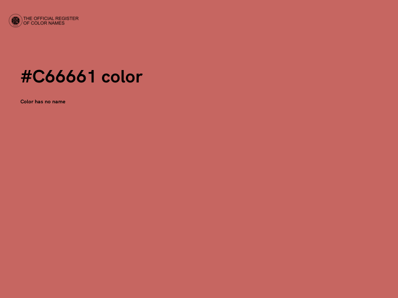 #C66661 color image