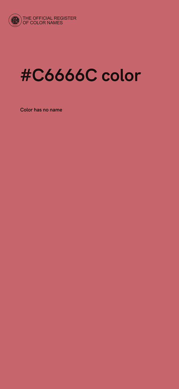 #C6666C color image