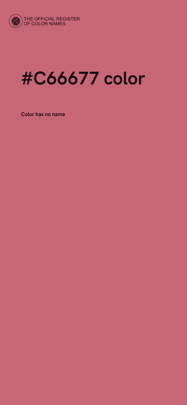 #C66677 color image