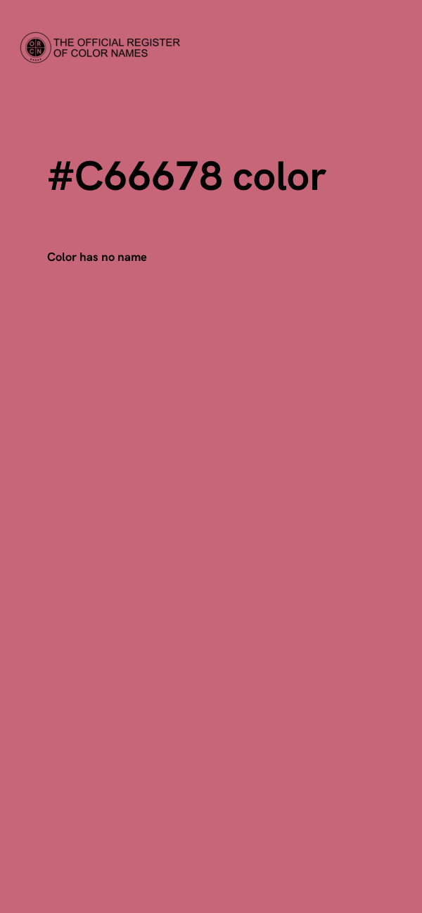 #C66678 color image