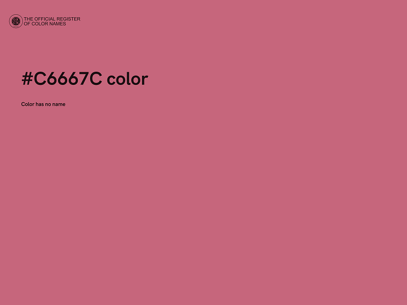 #C6667C color image