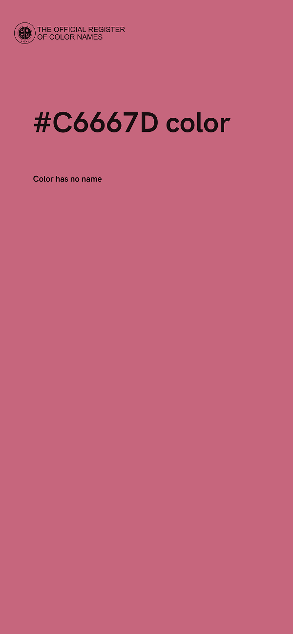 #C6667D color image