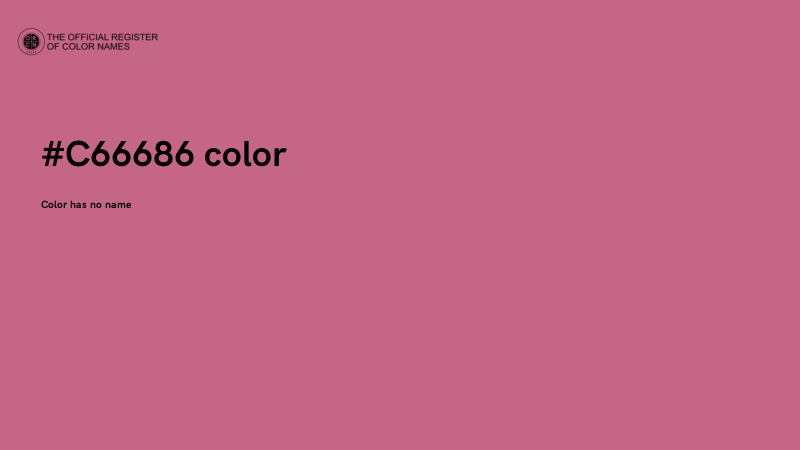 #C66686 color image