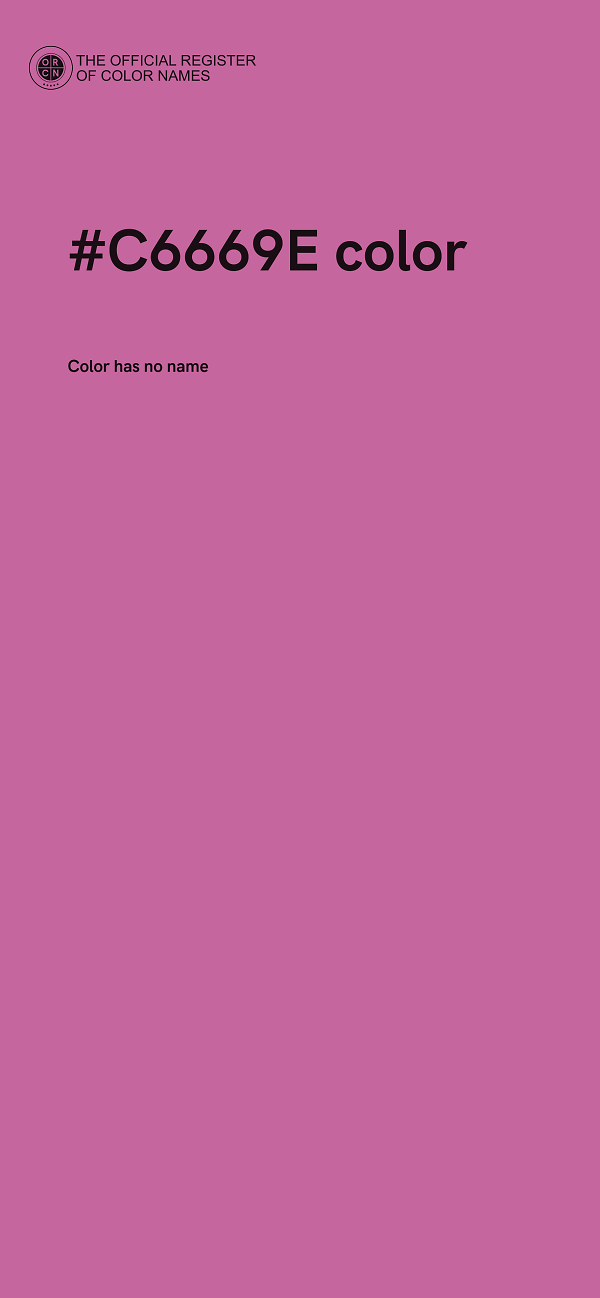 #C6669E color image