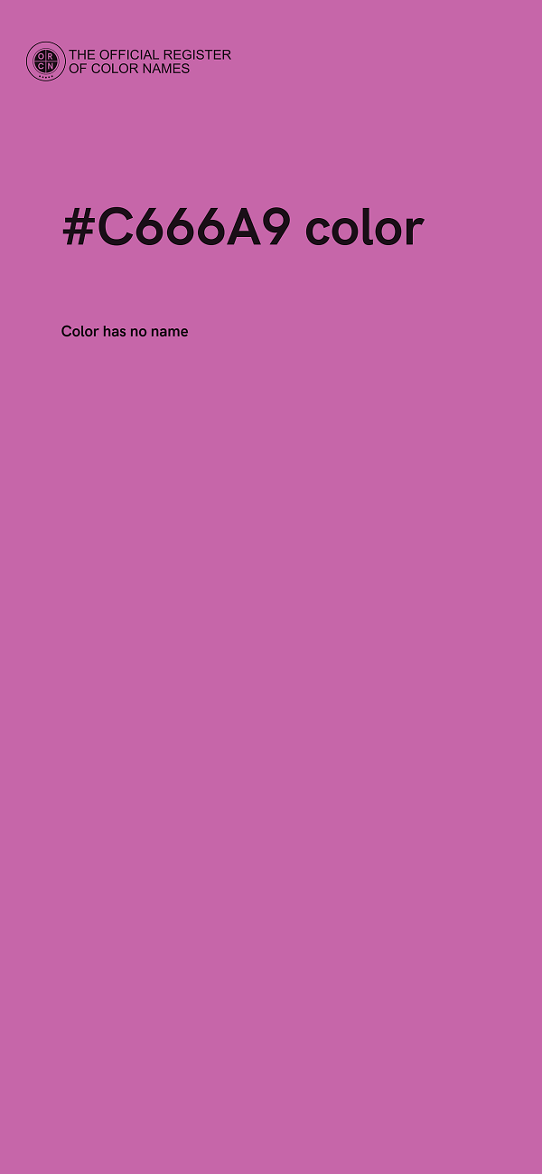 #C666A9 color image
