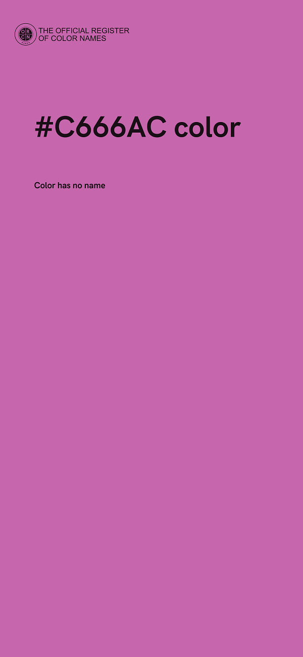 #C666AC color image