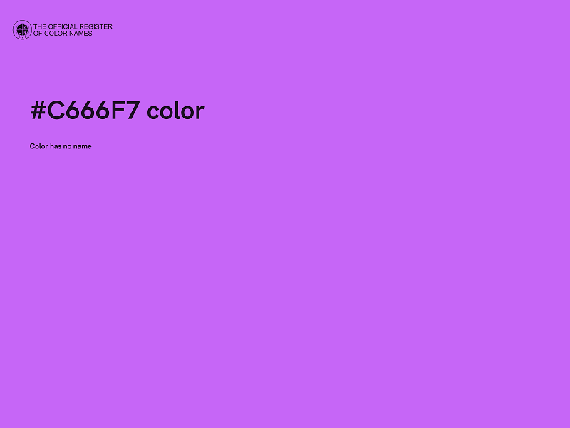 #C666F7 color image