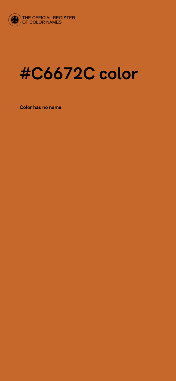 #C6672C color image