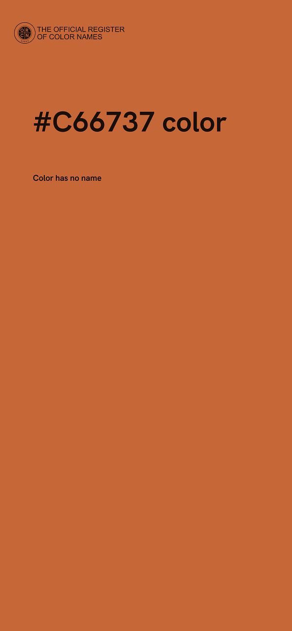 #C66737 color image