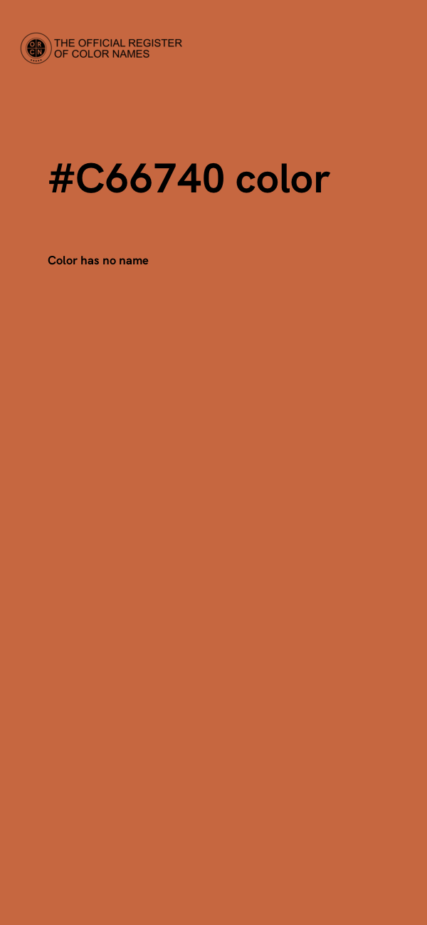#C66740 color image