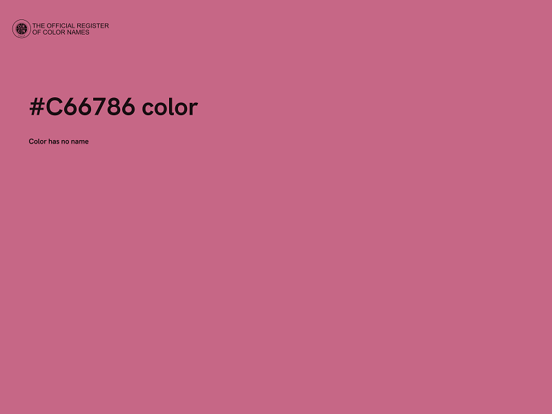 #C66786 color image