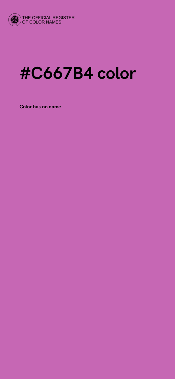#C667B4 color image