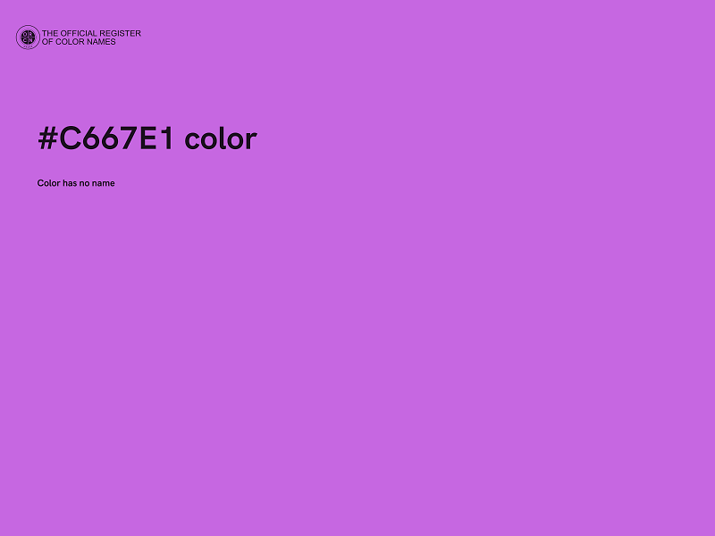 #C667E1 color image