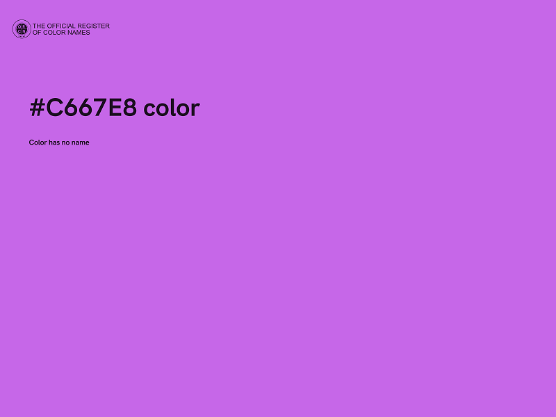 #C667E8 color image