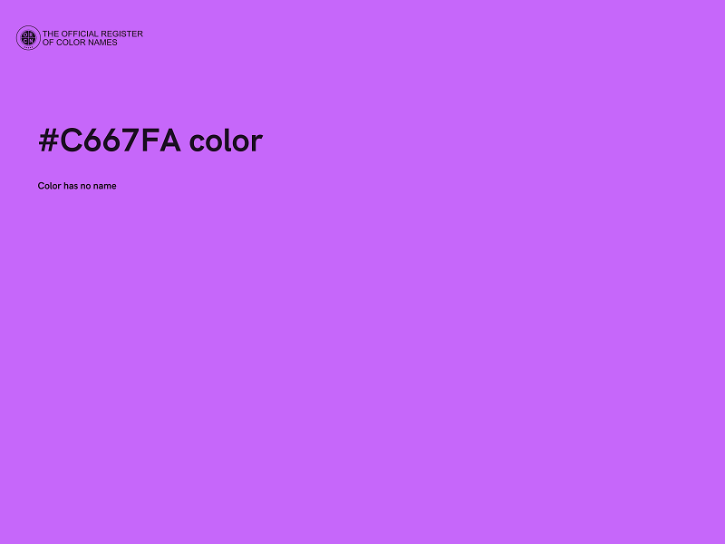 #C667FA color image