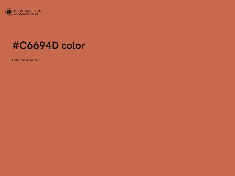 #C6694D color image