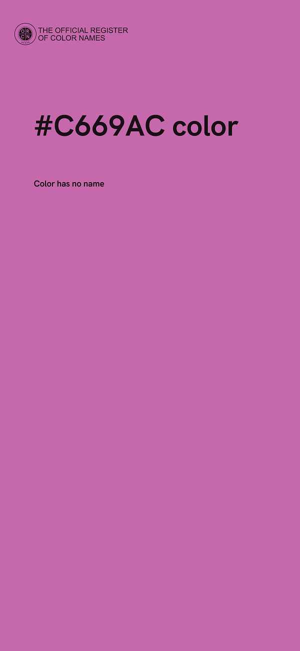 #C669AC color image